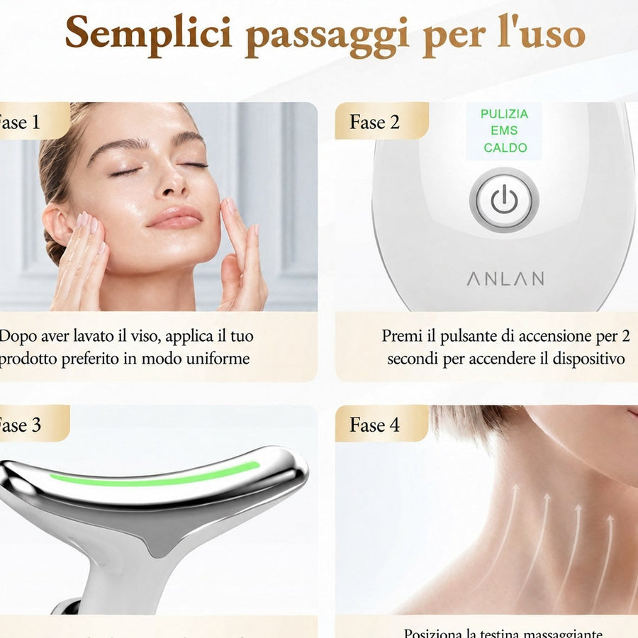 Velunelle Massaggiatore Viso EMS 7 Colori