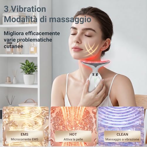 Velunelle - Massaggiatore Viso EMS 7 Colori