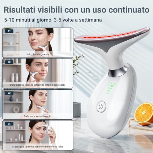 Velunelle - Massaggiatore Viso EMS 7 Colori