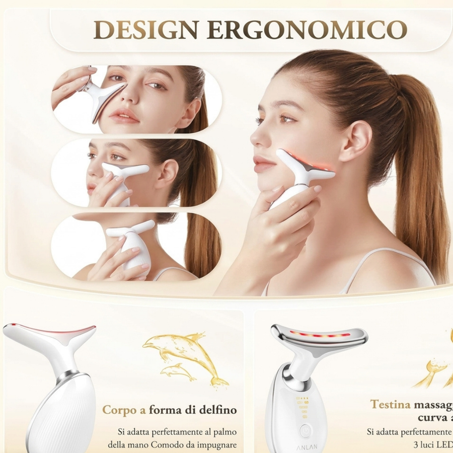 Velunelle - Massaggiatore Viso EMS 7 Colori