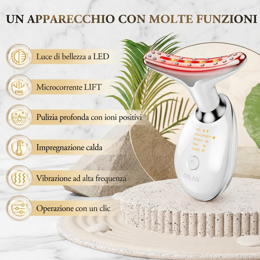 Velunelle Massaggiatore Viso EMS 7 Colori