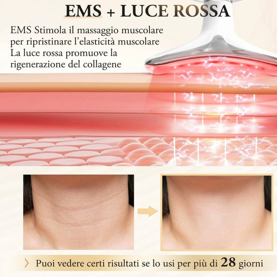 Velunelle - Massaggiatore Viso EMS 7 Colori