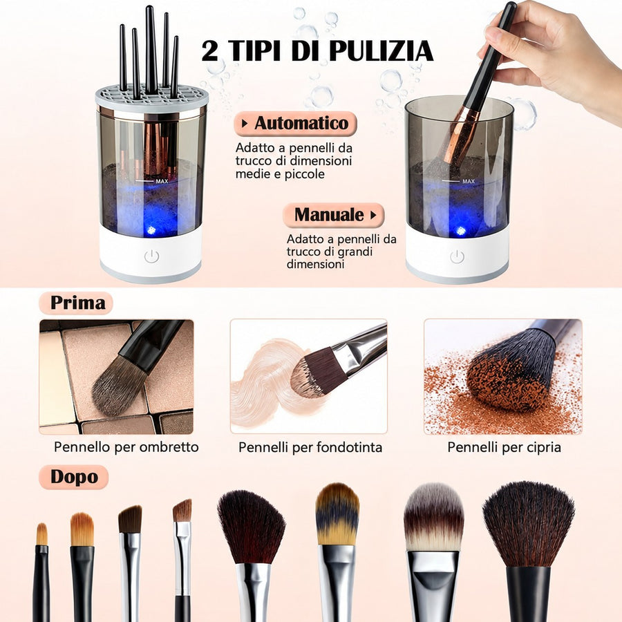SQUADO Spazzola Elettrica Pulitrice per Pennelli